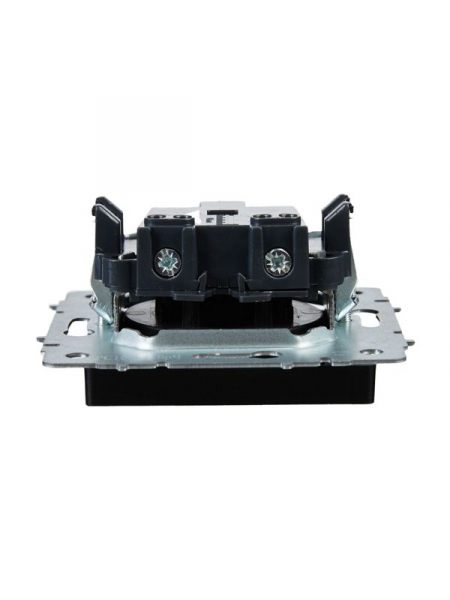 Розетка BRITE РС10-1-0-БрЧ 10А без заземл. без защ. шторок механизм черн. IEK BR-R10-10-K02 ТехноИмпульс