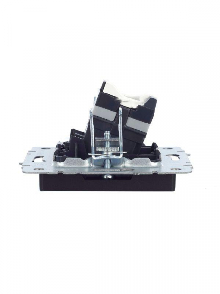 Розетка компьютерная СП RJ45 кат.5E BRITE РК10-БрЧ механизм черн. IEK BR-K10-1-K02 ТехноИмпульс