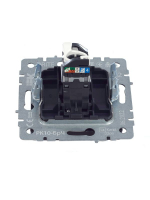 Розетка компьютерная СП RJ45 кат.5E BRITE РК10-БрЧ механизм черн. IEK BR-K10-1-K02 ТехноИмпульс