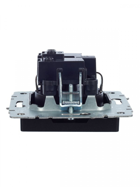 Розетка BRITE РС11-1-0-БрЧ 16А с заземл. без защ. шторки механизм черн. IEK BR-R11-16-K02 ТехноИмпульс