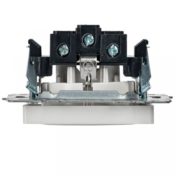 Розетка BRITE РС14-1-0-БрБ 16А с заземл. защ. шторки механизм бел. IEK BR-R14-16-K01 ТехноИмпульс