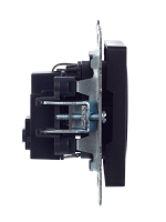 Розетка BRITE РС14-1-0-БрЧ 16А с заземл. защ. шторки механизм черн. IEK BR-R14-16-K02 ТехноИмпульс