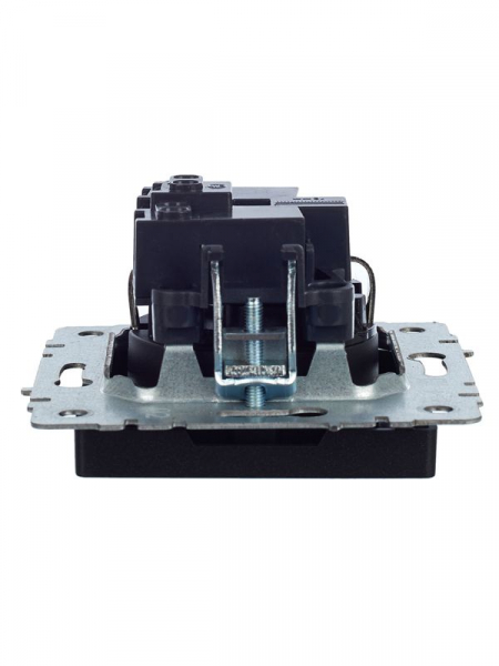 Розетка BRITE РС14-1-0-БрЧ 16А с заземл. защ. шторки механизм черн. IEK BR-R14-16-K02 ТехноИмпульс