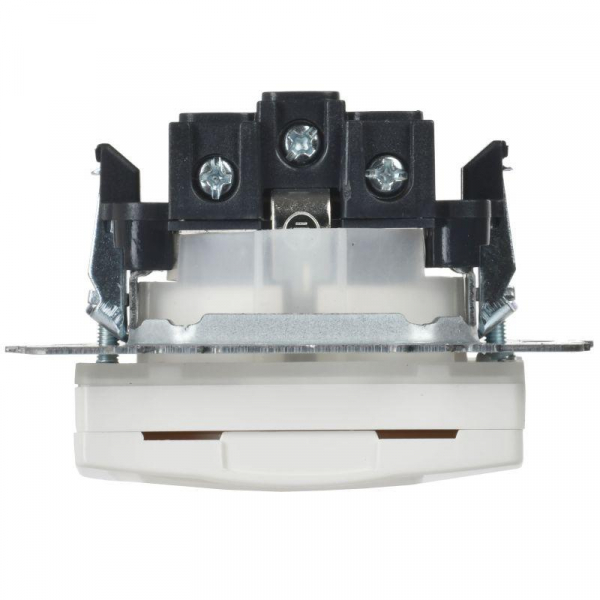 Розетка BRITE РСбш10-3-44-БрБ 16А IP44 с заземл. защ. шторки с крышкой механизм бел. IEK BR-R16-16-44-K01 ТехноИмпульс