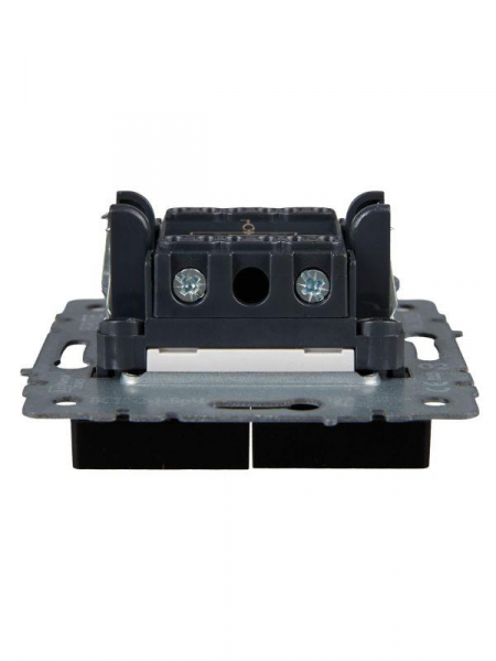 Выключатель 2-кл. СП BRITE ВС10-2-1-БрЧ 10А с индик. механизм черн. IEK BR-V20-1-10-K02 ТехноИмпульс