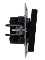 Выключатель 2-кл. СП BRITE ВС10-2-1-БрЧ 10А с индик. механизм черн. IEK BR-V20-1-10-K02 ТехноИмпульс