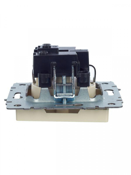 Розетка BRITE РС11-1-0-БрКр 16А с заземл. без защ. шторки механизм беж. IEK BR-R11-16-K10 ТехноИмпульс