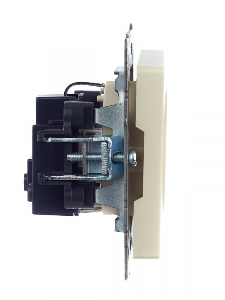 Розетка BRITE РС11-1-0-БрКр 16А с заземл. без защ. шторки механизм беж. IEK BR-R11-16-K10 ТехноИмпульс