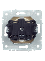 Розетка BRITE РС11-1-0-БрКр 16А с заземл. без защ. шторки механизм беж. IEK BR-R11-16-K10 ТехноИмпульс