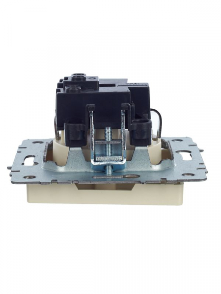 Розетка BRITE РС11-1-0-БрКр 16А с заземл. без защ. шторки механизм беж. IEK BR-R11-16-K10 ТехноИмпульс