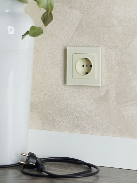 Розетка BRITE РС11-1-0-БрКр 16А с заземл. без защ. шторки механизм беж. IEK BR-R11-16-K10 ТехноИмпульс