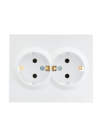 Розетка 2-м СП VESNA с заземл. ПБТ бел. LEZARD 742-0200-127B ТехноИмпульс