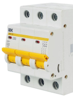 Выключатель автоматический модульный 3п C 63А 4.5кА ВА47-29 KARAT IEK MVA20-3-063-C ТехноИмпульс