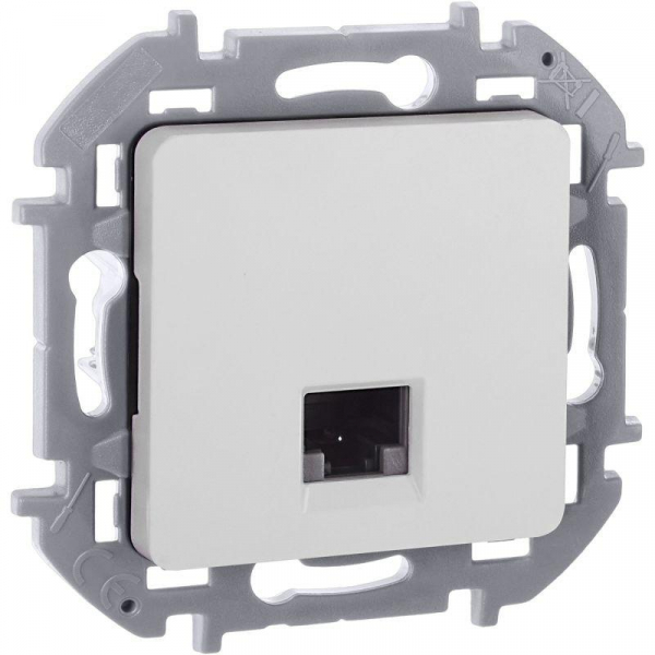 Розетка компьютерная Inspiria RJ45 кат.5E UTP бел. IEK 673825 ТехноИмпульс