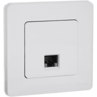 Розетка компьютерная Inspiria RJ45 кат.5E UTP бел. IEK 673825 ТехноИмпульс