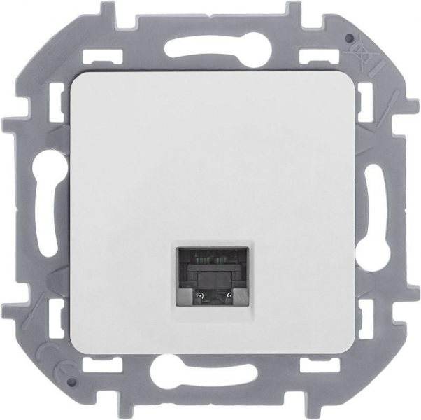 Розетка компьютерная Inspiria RJ45 кат.5E UTP бел. IEK 673825 ТехноИмпульс