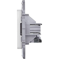 Розетка компьютерная Inspiria RJ45 кат.5E UTP бел. IEK 673825 ТехноИмпульс