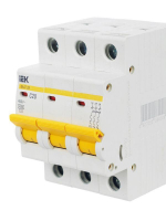 Выключатель автоматический модульный 3п C 20А 4.5кА ВА47-29 KARAT IEK MVA20-3-020-C ТехноИмпульс