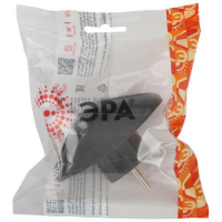 Разветвитель электрический SPx-2-B на 2 розетки без заземл. 10А черн. Эра Б0059720 ТехноИмпульс