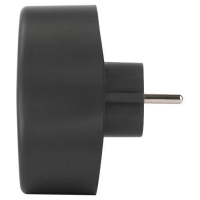 Разветвитель электрический SPx-2e-B на 2 розетки с заземл. 16А черн. Эра Б0059722 ТехноИмпульс