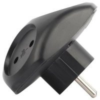 Разветвитель электрический SPx-3-B на 3 розетки без заземл. 10А черн. Эра Б0059721 ТехноИмпульс