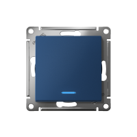 Выключатель 1-кл. AtlasDesign (сх. 1а) 10AX с подсветкой механизм аквамарин SE ATN001113 ТехноИмпульс