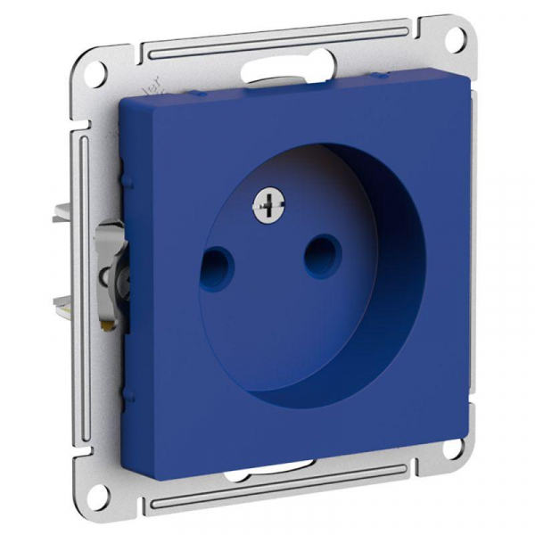 Розетка AtlasDesign 16А без заземл. без шторок механизм аквамарин SE ATN001141 ТехноИмпульс