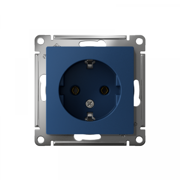 Розетка AtlasDesign 16А с заземл. механизм аквамарин SE ATN001143 ТехноИмпульс