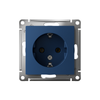 Розетка AtlasDesign 16А с заземл. механизм аквамарин SE ATN001143 ТехноИмпульс