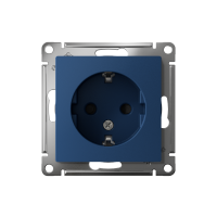 Розетка AtlasDesign 16А с заземл. защ. шторки механизм аквамарин SE ATN001145 ТехноИмпульс