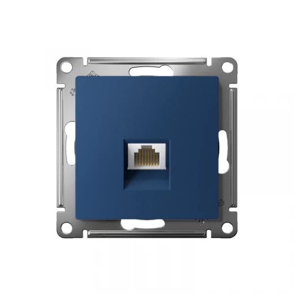 Розетка компьютерная AtlasDesign RJ45 кат.5E механизм аквамарин SE ATN001183 ТехноИмпульс