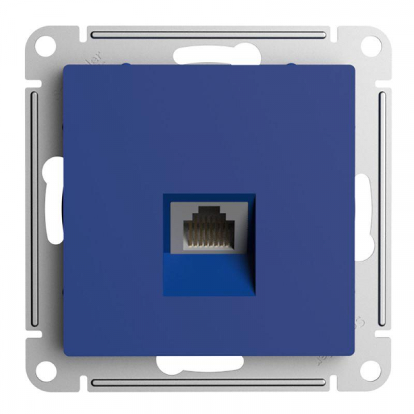 Розетка компьютерная AtlasDesign RJ45 кат.5E механизм аквамарин SE ATN001183 ТехноИмпульс