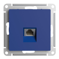 Розетка компьютерная AtlasDesign RJ45 кат.5E механизм аквамарин SE ATN001183 ТехноИмпульс