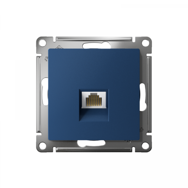 Розетка компьютерная AtlasDesign RJ45 кат.5E механизм аквамарин SE ATN001183 ТехноИмпульс