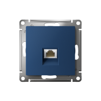 Розетка компьютерная AtlasDesign RJ45 кат.5E механизм аквамарин SE ATN001183 ТехноИмпульс