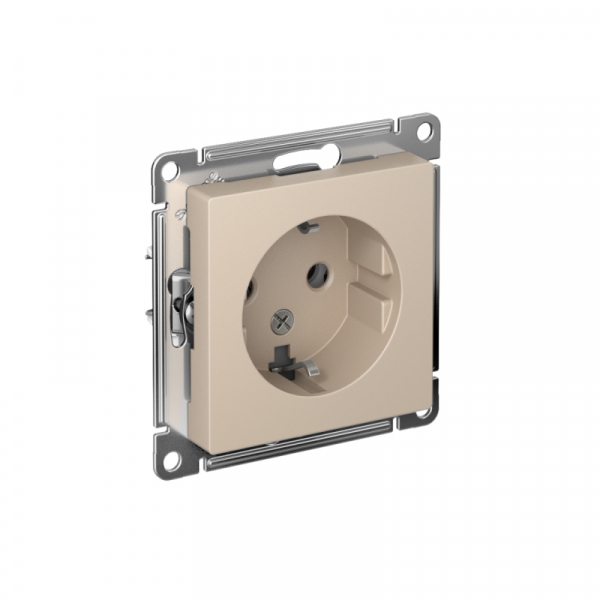 Розетка AtlasDesign 16А с заземл. механизм песочн. SE ATN001243 ТехноИмпульс