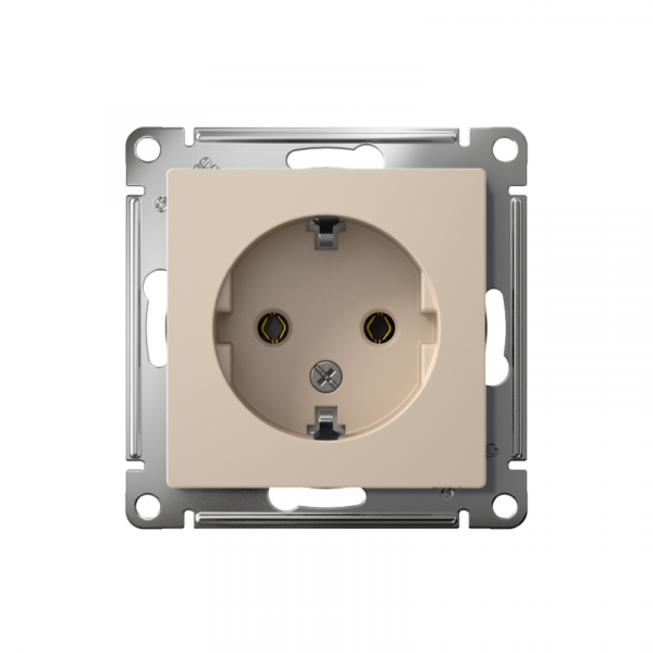 Розетка AtlasDesign 16А с заземл. механизм песочн. SE ATN001243 ТехноИмпульс