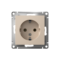 Розетка AtlasDesign 16А с заземл. механизм песочн. SE ATN001243 ТехноИмпульс