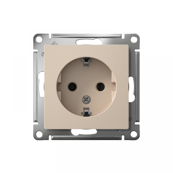 Розетка AtlasDesign 16А с заземл. защ. шторки механизм песочн. SE ATN001245 ТехноИмпульс