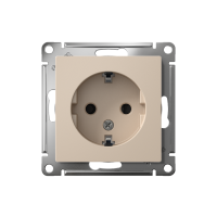 Розетка AtlasDesign 16А с заземл. защ. шторки механизм песочн. SE ATN001245 ТехноИмпульс