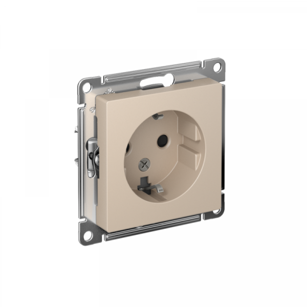 Розетка AtlasDesign 16А с заземл. защ. шторки механизм песочн. SE ATN001245 ТехноИмпульс
