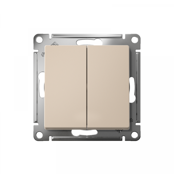Выключатель 2-кл. AtlasDesign (сх. 5) 10AX механизм песочн. SE ATN001251 ТехноИмпульс