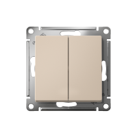 Выключатель 2-кл. AtlasDesign (сх. 5) 10AX механизм песочн. SE ATN001251 ТехноИмпульс