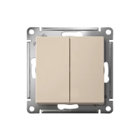 Переключатель проходной 2-кл. СП AtlasDesign 10А (сх. 6/2) 10AX механизм песочн. SE ATN001265 ТехноИмпульс