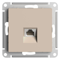 Розетка компьютерная AtlasDesign RJ45 кат.5E механизм песочн. SE ATN001283 ТехноИмпульс