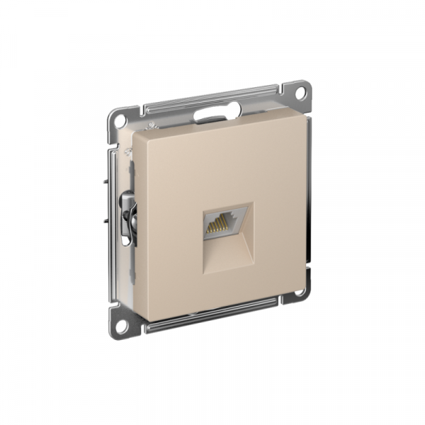 Розетка компьютерная AtlasDesign RJ45 кат.5E механизм песочн. SE ATN001283 ТехноИмпульс
