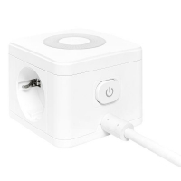 Удлинитель "Куб" 2х1.3м 2USB 2.4А+Type C + Ночник 1кв.мм EKF UBA-CUB-2-TC ТехноИмпульс