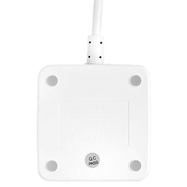 Удлинитель "Куб" 2х1.3м 2USB 2.4А+Type C + Ночник 1кв.мм EKF UBA-CUB-2-TC ТехноИмпульс