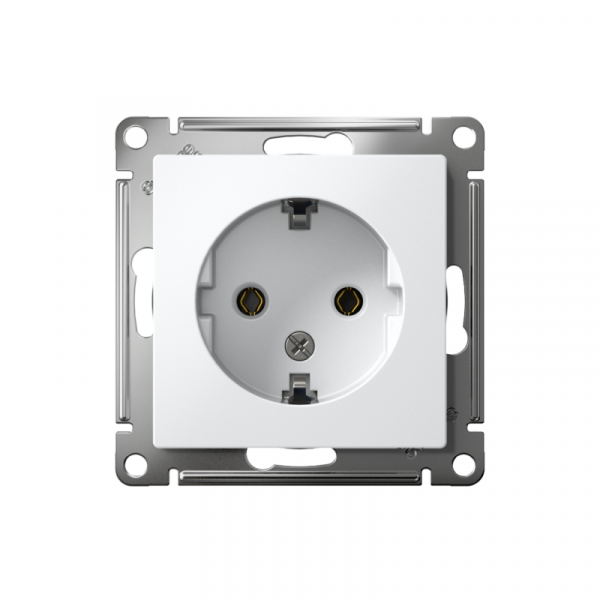 Розетка AtlasDesign 16А с заземл. механизм лотос SE ATN001343 ТехноИмпульс