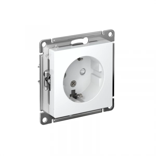 Розетка AtlasDesign 16А с заземл. защ. шторки механизм лотос SE ATN001345 ТехноИмпульс